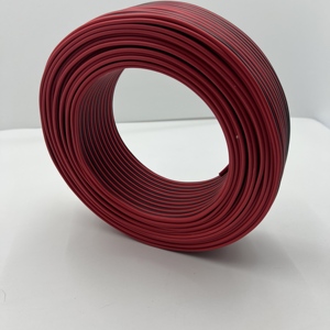 Thương Mại Nước Ngoài <span class=keywords><strong>0.5Mm</strong></span> Rvb Đỏ Đen <span class=keywords><strong>CCA</strong></span> Lõi Kép Song Song LED Âm Thanh Giám Sát Ánh Sáng Loa Cuộn Dây <span class=keywords><strong>PVC</strong></span> Không-Che Chắn Dây Điện - Product Image 6