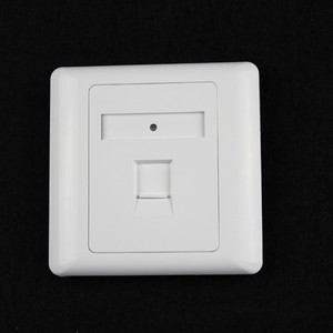 Anh loại duy nhất cổng kép CAT5E/Cat6 <span class=keywords><strong>Keystone</strong></span> <span class=keywords><strong>Jack</strong></span> Trắng faceplate RJ45 nối tường Ổ cắm mạng mặt tấm - Product Image 6