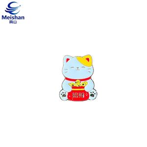 Meishan - Insignia Coleccionable de Aleación Metálica con Silueta de Gato Negro y Ojos Brillantes, Diseño Misterioso de Jardín de <span class=keywords><strong>Medianoche</strong></span>, Accesorio de Regalo - Product Image 3