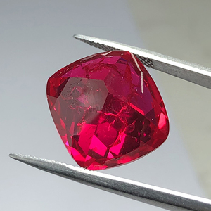 Cadermay lỏng đá quý chất lượng hàng đầu cổ đệm cắt Màu Đỏ Sống động phòng thí nghiệm tạo ra Ruby kéo dài đệm Ruby đá mỗi Carat - Product Image 3