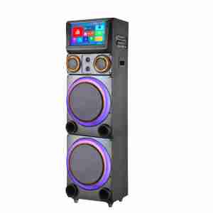 Sistema de Sonido para Fiestas con Pantalla Táctil Android, Micrófono Inalámbrico Bluetooth Portátil, Altavoz PA para <span class=keywords><strong>Karaoke</strong></span> de 15 Pulgadas para Exteriores - Product Image 2