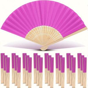 Éventail artisanal personnalisé Amelie Ins en bois et bambou, idéal pour les mariages, événements spéciaux ou cadeaux d'entreprise pour invités - Product Image 3