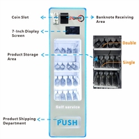 Máquina Expendedora Automática de Pared para Exteriores, Estándar Europeo, Pantalla Táctil de 7 Pulgadas, para Snacks y Bebidas, Blanca, con SDK Remoto