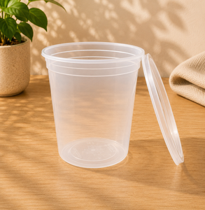 Recipientes Redondos de Plástico para Almacenamiento de Alimentos con Tapas Herméticas, Vasos Desechables a Prueba de Fugas para Sopa y Preparación de Comidas, Mejor Precio - Product Image 1