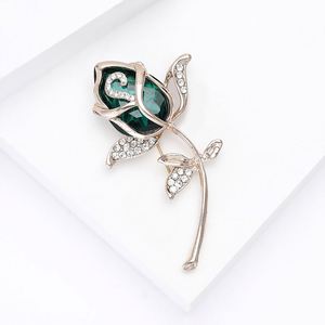 Custom Metal Brooch <b>Pin</b> Luxury Vintage Rhinestone Wedding Business Personalized Clothing Decoration for Women Men - Product Image 1