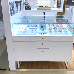 Showroom acciaio inox vetrina di vetro di disegno di Caso di Esposizione di Vetro Commerciale per il negozio - Product Image 4