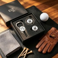 Outil de réparation de divots de golf 4-en-1 personnalisé à une seule pointe en laiton antique, ensemble d'outils de marquage en bois en vrac, ouvre-bouteille en laiton avec cigare