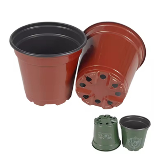 HDPE đen nhựa ươm chậu phân hủy sinh học maceteros de nội thất cho các nhà máy trong nhà mềm PP Cây giống nồi macetas Para plantas - Product Image 3