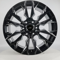 Jantes de luxe forgées monobloc noir brillant pour voiture, 19-26 pouces, 5x114.3/112/130, pour moyeu de roue Lambor RR