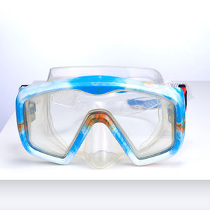 Máscara de <span class=keywords><strong>gafas</strong></span> de buceo de tamaño adulto grande de silicona de PVC más vendida, lente de vidrio templado, buceo - Product Image 1