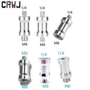 Adaptador de tornillo para cámara Crwj, 1/4 a M6 M8, aleación de aluminio, montaje rápido para trípode - Product Image 1