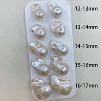 Perles d'eau douce baroques irrégulières de 20 mm, blanches, en forme de goutte, en forme de boule de feu, perles naturelles pour la fabrication de bijoux, vente en gros