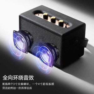 Khối Lượng Cao Retro Cho Bluetooth Loa Không Dây Di Động Với Loa Siêu Trầm Cho Gia Đình Hoặc Ngoài Trời Món Quà Sinh Nhật Hoàn Hảo - Product Image 4