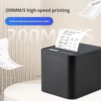 Impresora Térmica de Recibos Xprinter XP-80T 203dpi con Interfaz USB para Caja Registradora, Código de Barras, Etiquetas de Cocina y Control de Inventario