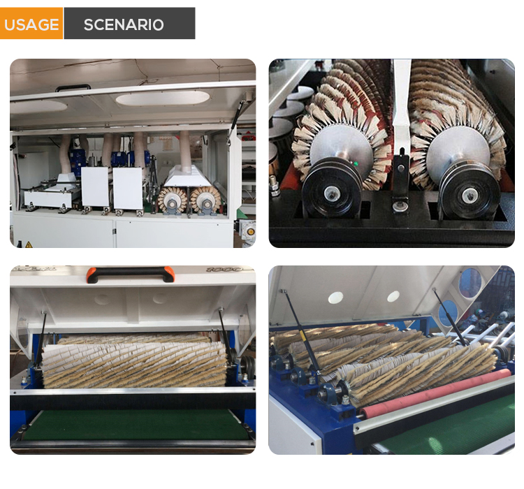 Customized Sander Paper Sisal Roller Brush Wooden Polishing