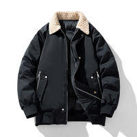 Manteau chaud en coton d'automne et d'hiver avec revers en velours d'agneau toutes saisons épaissi Style décontracté amincissant pour les amoureux
