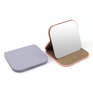 Mini miroir de courtoisie portable carré de taille de voyage avec logo personnalisable, miroir de bureau pouvant être placé sur le miroir de poche de bureau - Product Image 1