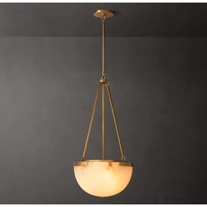 Lampadario in Alabastro, Luce <span class=keywords><strong>a</strong></span> <span class=keywords><strong>Sospensione</strong></span> di Lusso per <span class=keywords><strong>Soggiorno</strong></span> e Villa, Design Rotondo alla Moda, Illuminazione di Design - Product Image 3