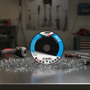 Disco de Corte y Desbaste Fervi Inox 115 x 1.6 x 22.23 mm Tipo 41 para Acero Inoxidable - Product Image 3