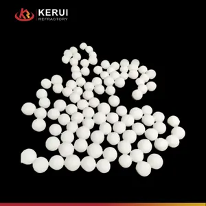 KERUI ความบริสุทธิ์สูงอลูมินาเซรามิคเก็บความร้อนลูกบอลเซรามิคอลูมิเนียมออกไซด์ลูกปัดเซรามิคบด