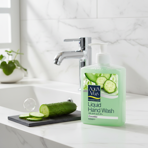 Jabón Líquido para Manos AquaVera CUCUMBER 500ML con SLS para Adultos - Product Image 3