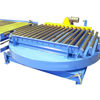 Table rotative entraînée par chaîne avec convoyeur à rouleaux de palettes Manutention de matériaux pour palettes lourdes