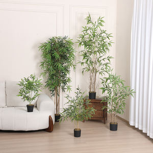 Décoration de jardin pour la maison et le bureau Plantes en bois de bambou artificiel durable Produit écologique - Product Image 4