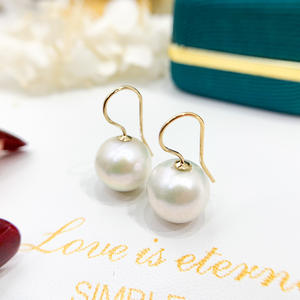 ต่างหูมุก DIY ชุบทอง 14K เทคโนโลยีนำเข้า หล่อทอง 10-13 หยวน 051 ฐานรองเปล่าสำหรับอุปกรณ์เสริม - Product Image 1