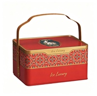 Nouvelle boîte d'emballage magnétique UV écologique pour gâteaux de lune, boîte cadeau pour le Festival de la Mi-Automne, boîte à double couche portable pour 8 ou 10 gâteaux de lune