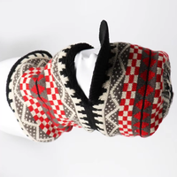 Gorro Ushanka de Piel Sintética con Orejeras y Estampado Digital, Diseño a Cuadros Buffalo, Térmico para Invierno, Actividades al Aire Libre y Viajes