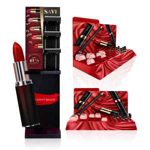 Tùy Chỉnh Makeups Sản Phẩm Hiển Thị Kệ Kệ Quảng Cáo Cửa Hàng Các Tông Son Môi Trang Điểm Hiển Thị Mỹ Phẩm Đứng - Product Image 3