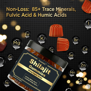 Rosebest 批发 OEM 自有品牌天然风味纯有机 600 毫克喜马拉雅紫铜膏树脂黄金软糖补充剂 - Product Image 4