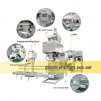 Fabricant et fournisseur de machines d'emballage de sacs tissés en polyéthylène de 20 kg, 30 kg, 50 kg avec machine à coudre et à sceller