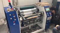 Machine de rembobinage semi-automatique pour film plastique PVC et rouleaux de papier aluminium, fabrication chinoise
