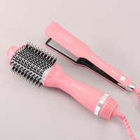 Lisseur et sèche-cheveux professionnel ENZO pour la maison, brosse à air chaud, peigne chauffant, moteur AC