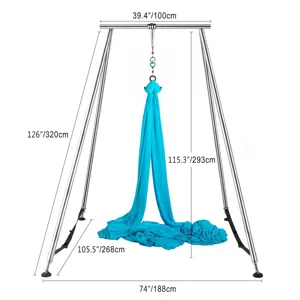 Bilink estável e durável montado ioga swing frame rig aéreo sedas ioga rede suporte