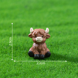 <span class=keywords><strong>Miniatura</strong></span> de Vaca y Caballo, Micropaisaje, Decoración de Oficina, Jardín, Escritorio, Mesa de Fiesta, Mini Figuras de Animales de Resina, Adornos - Product Image 6