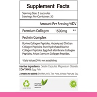 Capsules de peptides de collagène multiples Zoey, poudre de protéines hydrolysées pures, complément alimentaire pour la croissance des cheveux, la peau et les ongles, anti-âge