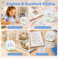 Mini Imprimante d'Étiquettes Thermiques Sans Encre Portable pour Vêtements de Bébé, Organisation du Rangement des Jouets et Impression d'Autocollants