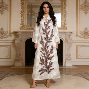 Nouvelle Abaya 2026 <span class=keywords><strong>LY</strong></span> pour Femme, Style Islamique de Dubaï, Couleur Unie, Manches Longues, Robe Hijab Grande Taille, Style Turc pour l'Aïd, en Rayonne - Product Image 5