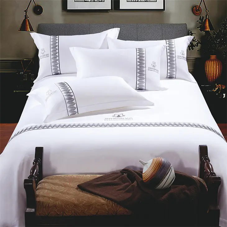도매 퀸 현대 침대 시트 세트, 탑 100% 코튼 이불 커버 호텔 침대 시트 세트
