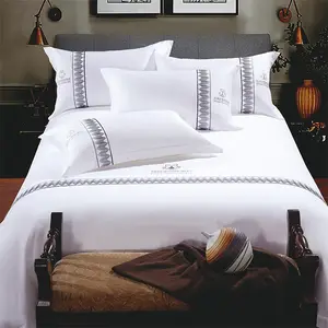 도매 퀸 현대 침대 시트 세트, 탑 100% 코튼 이불 커버 호텔 침대 시트 세트