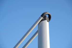 Parasol romain en aluminium avec éclairage LED solaire extérieur, nouveau design 3x3m, pour patio, jardin, ombrage, mobilier d'extérieur - Product Image 6