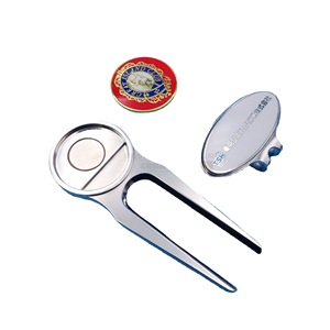 Custom Metal <b>Golf</b> Ball Marker Zinc Alloy 3D Hollow Design Durable Sports Accessory - Product Image 4