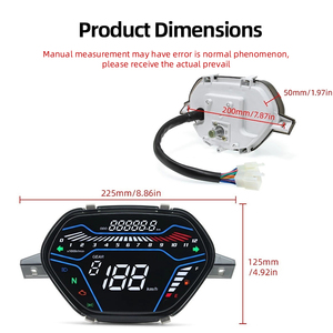 Compteur de vitesse LCD pour moto Honda Wave100 EX5 Italika CD110 - Product Image 2