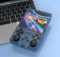 Nouvelle console de jeu portable R36S PLUS, 64 Go, 15000 jeux, écran 4 pouces, système d'exploitation Linux, haut-parleur stéréo double, jeux rétro classiques