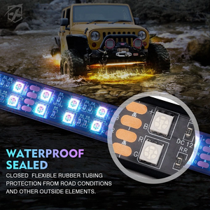 Nouvel ensemble de bandes lumineuses décoratives <span class=keywords><strong>LED</strong></span> personnalisées <span class=keywords><strong>pour</strong></span> châssis, éclairage d'ambiance RGBIC, étanche IP68 <span class=keywords><strong>pour</strong></span> voiturette de golf et moto - Product Image 4