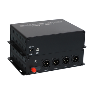 Extensor de Audio XLR Balanceado de 4 Canales a Fibra Óptica, Monomodo, Monofibra, Puerto FC, 20KM, Conversor de Medios de Audio Profesional de 4 Canales - Product Image 5
