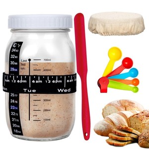 Kit de pot de démarrage de levain 24 oz/33 oz réutilisable pour la fabrication de <span class=keywords><strong>pain</strong></span> au levain - Product Image 2