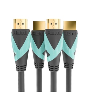 Flat HDMI Cable Plated Video 8K HDMI Cable Gold Male to Male OEM 2.1 Kabel 2.1 8k PVC Environmentally Friendly Polybag Stock